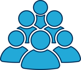 People group icon set. Team of worker. User profile symbol. Group of people or group of users. Persons symbol. Population icon. Increase social development, global demography illustration.