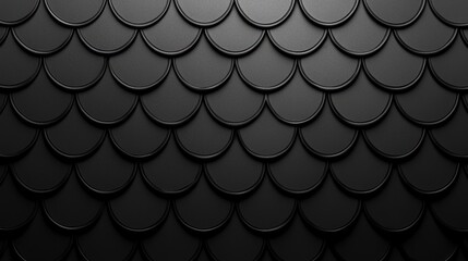 Abstract Black Scales Pattern Background Texture