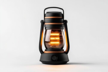 Modern LED lantern with warm glow suitable for indoor and outdoor use during camping or emergencies