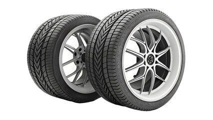 Obraz premium car wheel isolated on white transpat background png