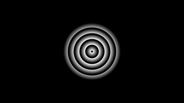 Technology Radio wave frequency background. Radio station signal icon 4k animation. Digital radio waves animation.