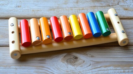 Colorful Wooden Xylophone for Children Music Play and Learning