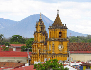LEON, NICARAGUA - March, 2017 : Recoleccion church in Leon, Nicaragua. Editorial Photo.