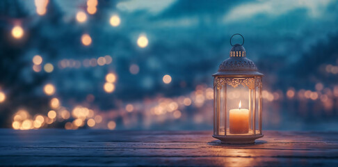 Lantern in the night