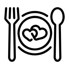 diner Line Icon