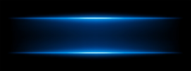 Abstract glowing blue light beams on a dark background. Two parallel neon streaks create a futuristic energy effect with smooth gradients and a radiant glow. Modern digital aesthetic