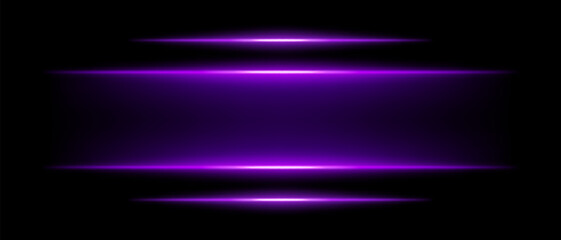 Abstract glowing purple light beams dark background. Four parallel neon streaks create a futuristic energy effect with smooth gradients radiant glow. Vibrant illumination modern digital aesthetic