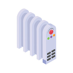 Modern radiator heater for heating indoor spaces in winter.