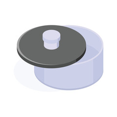 Nonstick cooking pot with a secure lid for easy cooking.