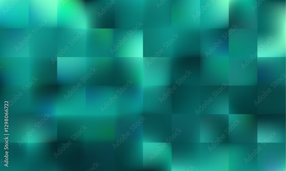 Poster vibrant green squares create a dynamic abstract background, blending textures for a modern, cartooni