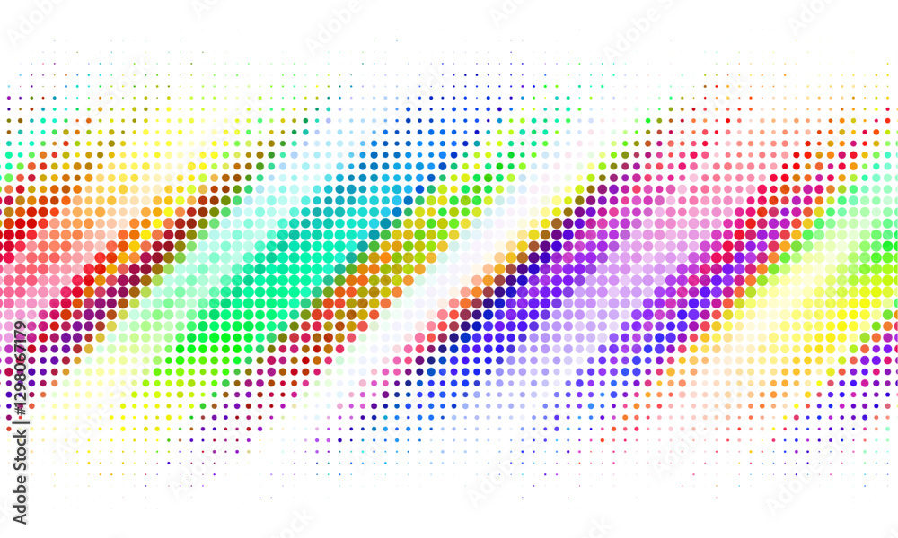 Leinwandbilder vector abstract futuristic particle background. overlay halftone background.