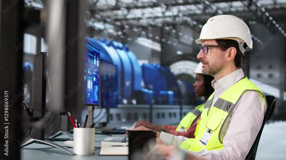 Poster Workers Using Scada Software