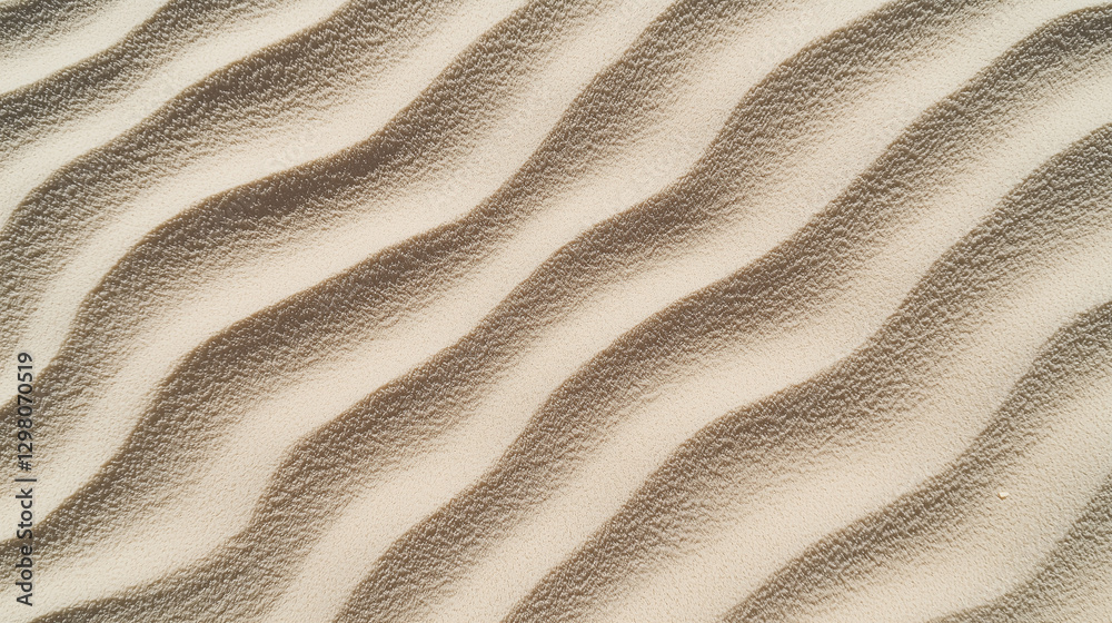 Poster Sand background with series of small dunes creating wavy pattern