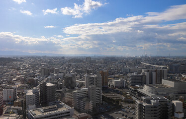 Fototapeta premium 堺市から淡路島を望む風景