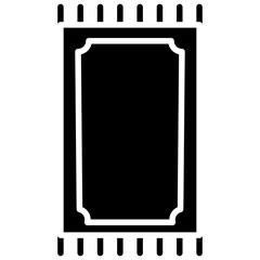 Prayer Mat Glyph Icon