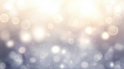Fototapeta premium shiny Bokeh light gold and silver baubles and sparkling New year, Christmas background,Generative Ai illustration