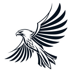 a-modern-eagle-icon-with-extended-wings--vector