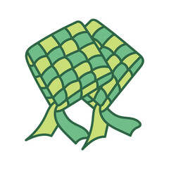 Ketupat Eid Al Fitr Illustration