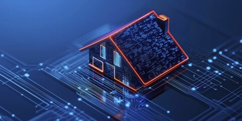 Remote monitoring systems in smart home environments with digital displays and sensors integrated into modern living spaces