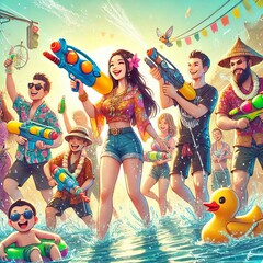 Songkran Thailand The Thai New Year celebrated with water fights