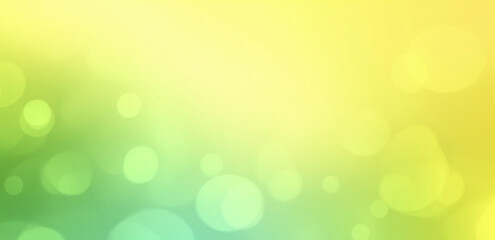 Fototapeta premium Vibrant Yellow-Green Bokeh Background, Bright and Sparkling Light Effects