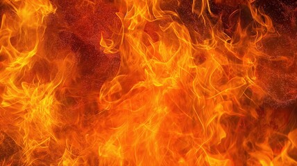 Fototapeta premium Burning fire background