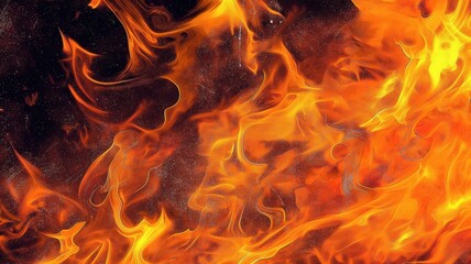 Burning fire background