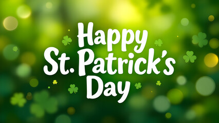 Happy St Patrik's Day design for posters, flyers, t-shirts, cards, invitations, stickers, banners, gifts. Hand painted brush pen modern Irish call