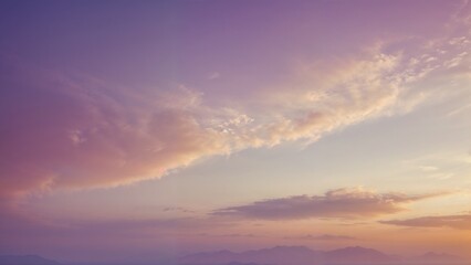 Fototapeta premium serene sunset sky with soft clouds