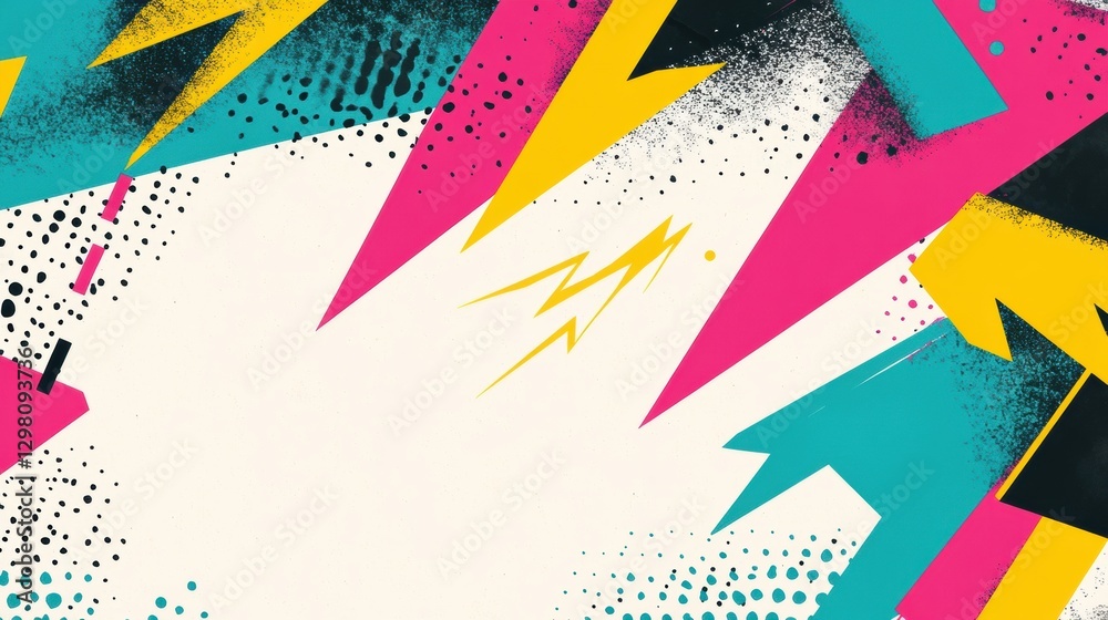 Leinwandbilder colorful abstract design featuring energetic patterns with vibrant hues in a striking composition. g