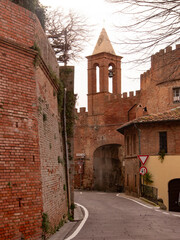 Italia, Toscana, provincia di Pisa, il paese di Palaia.