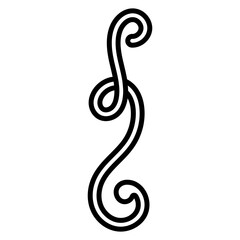 Obraz premium Decorative icon vector. Ornaments elements illustration sign. Decorative elements symbol or logo.