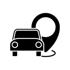 Navigation icon vector. Trip illustration sign. Location symbol. Pin logo.