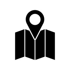 Navigation icon vector. Trip illustration sign. Location symbol. Pin logo.