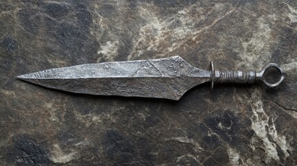 Ancient Dagger on Dark Stone