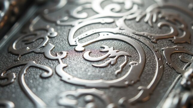 Intricate Patterns on a Silver-Plated Surface