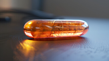 A personalized 3D-printed medicine pill tailored to an individual’s genetic makeup.

