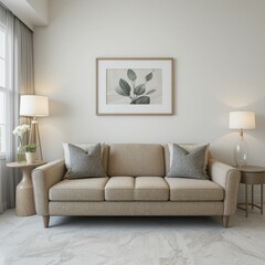 Cozy studio apartment with bedroom and living space