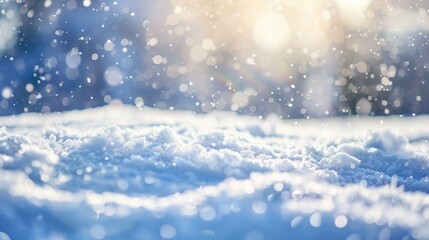 Naklejka premium Winter Wonderland: A Serene Snowscape