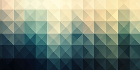 Fototapeta premium Abstract geometric pattern featuring gradients of blues and tans