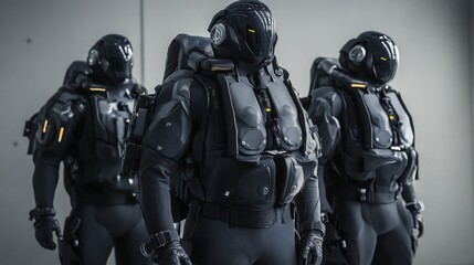 Fototapeta premium Futuristic Advanced Military Armor Design