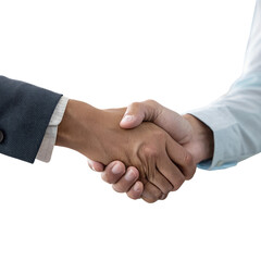Obraz premium Handshake between two people for agreement Isolated Trasnparent Background, Png Isolated, Trasnparent Background
