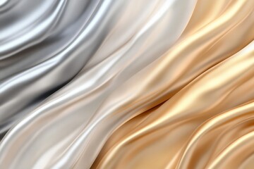 Elegant platinum gradient - a soft transition from silver-grey to champagne gold. Abstract background