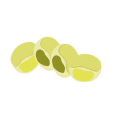 Bakpia Indonesian traditional snack vector illustration 