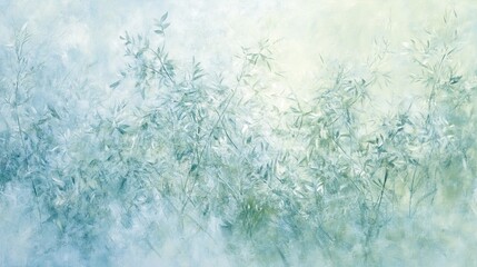 Fototapeta premium Pastel foliage scene in soft light