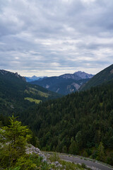 Fototapeta premium Mountain Range Near Tolmin, Slovenia
