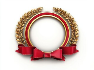 Award badge isolated on white or white background