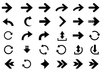 Black arrow icon pack