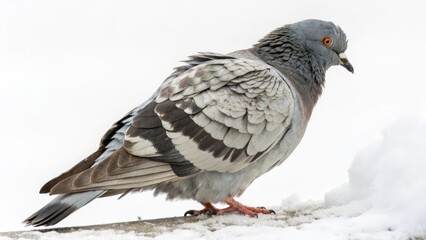 Obraz premium Rock Dove in Winter Setting