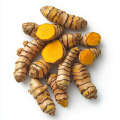 Ginger_shot_from_above_isolated_on_white_background